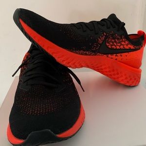Size 13 - Nike Epic React Flyknit 2 Black Infrared